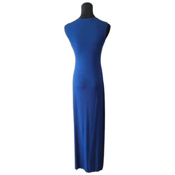 Max Studio Cobalt Blue Sleeveless Maxi Dress Size XS - Picture 4 of 5